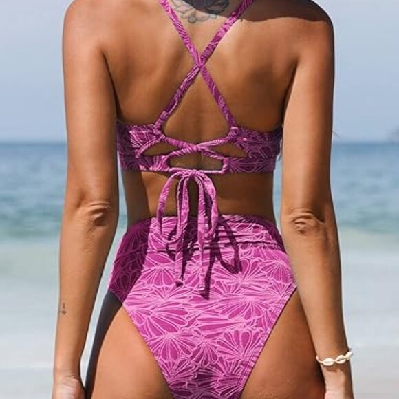 **CUPSHE Women's Bikini Swimsuit Size Small - Picture 6 of 7